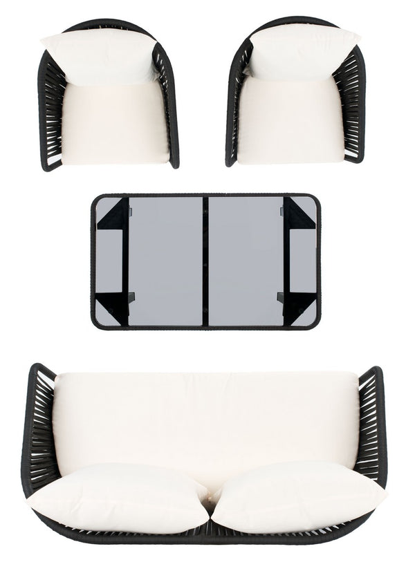 Safavieh Jorda 4 Piece Rope Living Set PAT7518B