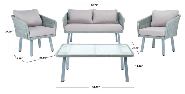 Safavieh Kerson 4 Piece Rope Living Set PAT7519C