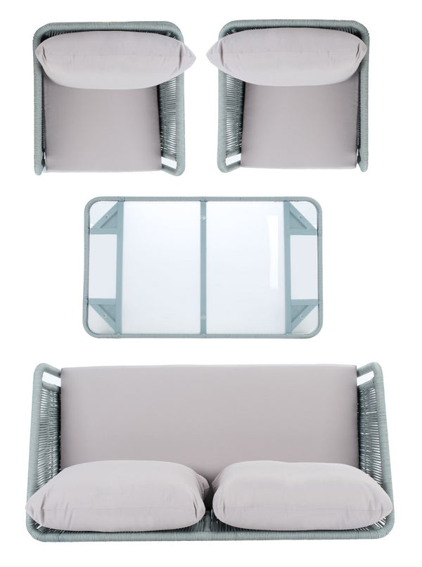 Safavieh Kerson 4 Piece Rope Living Set PAT7519C