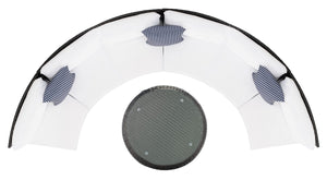 Safavieh Jesvita Living Set Black/White Cushion/Navy Thin Stripe PAT7701A-4BX