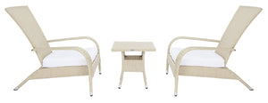 Edna 3 Piece Lounge Set - Tropical Modern Design with Plush Cushions for Outdoor Living Spaces