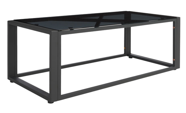 Safavieh Holyoke 4 Pc Living Set Grey/Light Grey Cushion Steel: 80%, Cushion: 20%,  PAT7726B