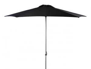 Safavieh Hurst Umbrella 9' Push Up Black Brown Metal Fsc-Certified Hardwood Polyester Aluminum PAT8002D 889048314610