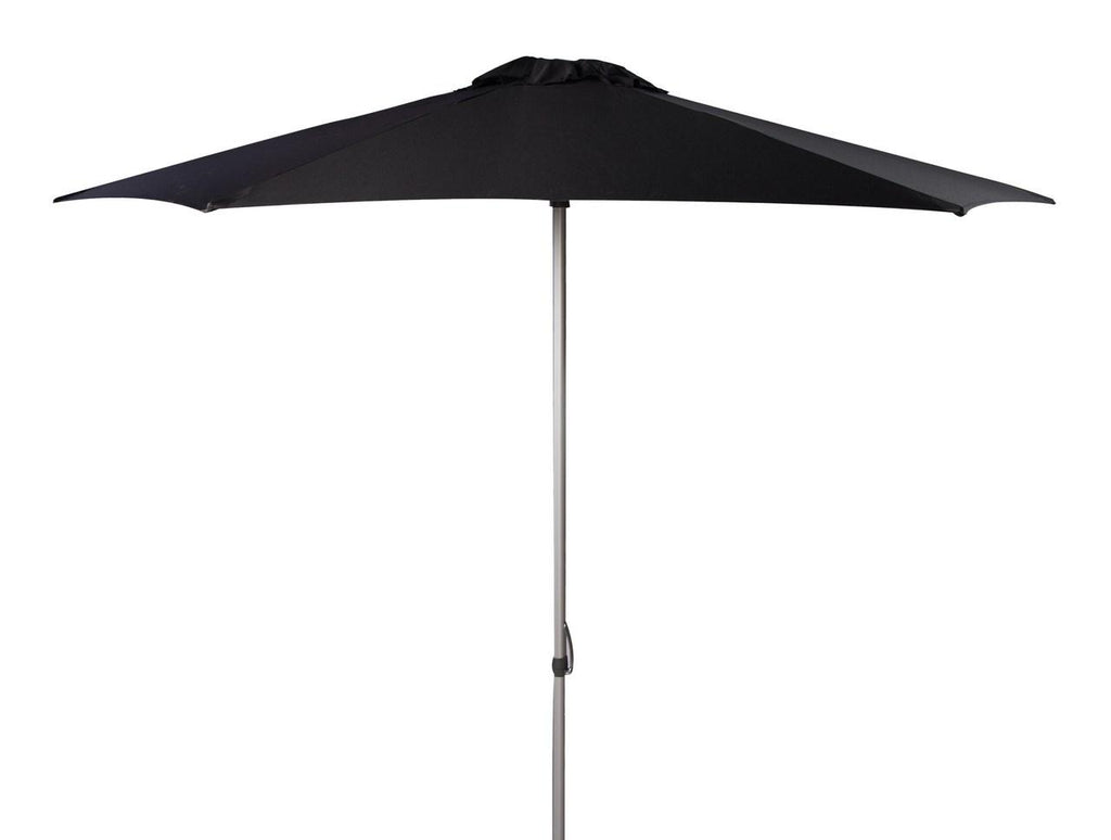 Safavieh Hurst Umbrella 9' Push Up Black Brown Metal Fsc-Certified Hardwood Polyester Aluminum PAT8002D 889048314610