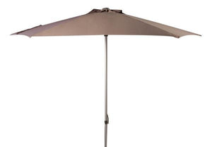 Safavieh Hurst Umbrella 9' Push Up Grey Brown Metal Fsc-Certified Hardwood Polyester Aluminum PAT8002E 889048314627