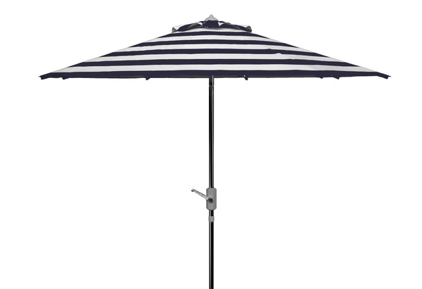 Safavieh Iris Fashion Line 9Ft Umbrella in Navy and White PAT8004F 889048710276