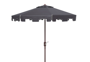 Safavieh Zimmerman 11Ft Market Umbrella in Navy and White PAT8100A 889048710320