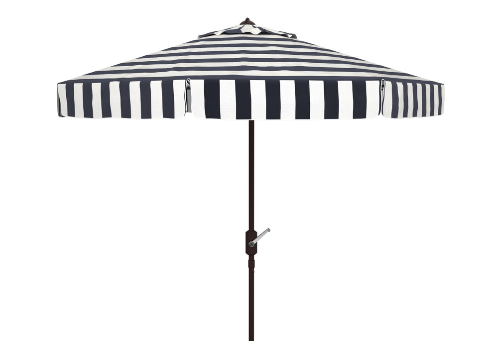 Safavieh Elsa Fashion Line 11Ft Umbrell in Black and White PAT8103A 889048710351