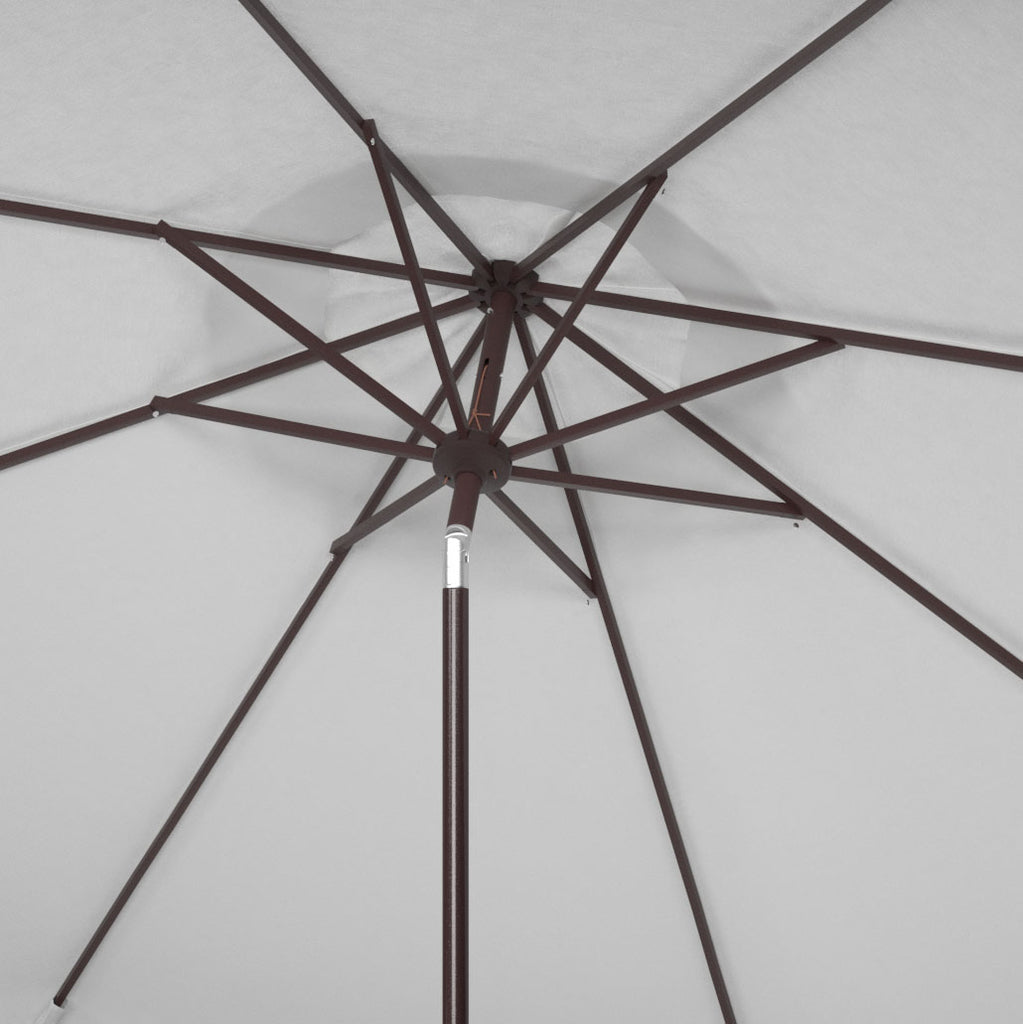 Safavieh Milan Fringe 11Ft Umbrella in White PAT8108C 889048710450