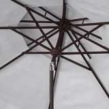 Safavieh Zimmerman 9Ft Dbletop Umbrella in White PAT8200K 889048710566