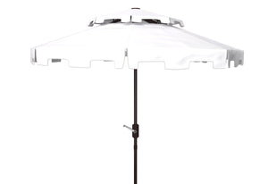 Safavieh Zimmerman 9Ft Dbletop Umbrella in White PAT8200K 889048710566