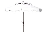 Safavieh Zimmerman 9Ft Dbletop Umbrella in White PAT8200K 889048710566