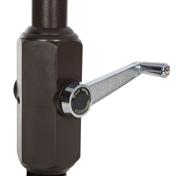 Safavieh Zimmerman 9Ft Dbletop Umbrella in White PAT8200K 889048710566