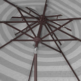 Safavieh Elsa Fashn 9Ft Dbltop Umbrella in Black and White PAT8203A 889048710573