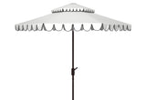 Safavieh Venice 9Ft Dbletop Umbrella in White and Black PAT8210E 889048710726
