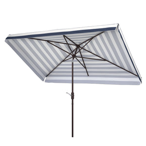 Safavieh Elsa Fashion Line 6.5 X 10 Ft Rect Umbrella In Black White PAT8303A