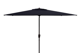 Safavieh Athens 6.5X10 Rect Umbrella in Navy and White PAT8307A 889048710870