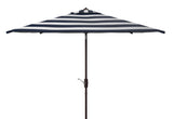 Safavieh Iris Fashion Line 7.5 Ft Square Umbrella In Navy White PAT8404B