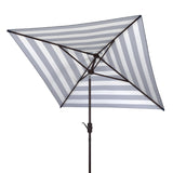 Safavieh Iris Fashion Line 7.5 Ft Square Umbrella In Navy White PAT8404B