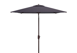 Safavieh Athens 7.5'Square Umbrella in Navy and White PAT8407A 889048711099