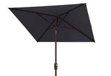 Safavieh Athens 7.5'Square Umbrella in Navy and White PAT8407A 889048711099