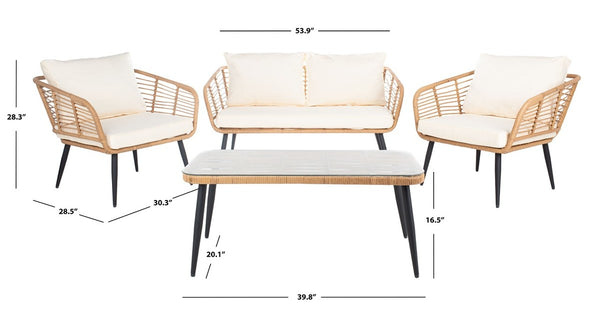 Harrley 4 Piece Living Set