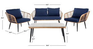 Harrley 4 Piece Living Set