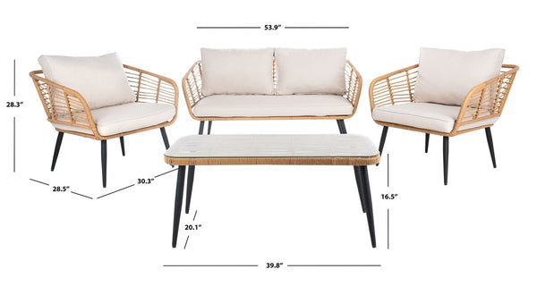 Harrley 4 Piece Living Set
