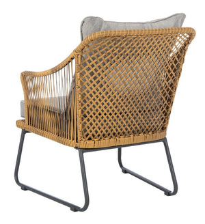 Safavieh Jensen 3Pc Lounge Set in Natural and Grey PAT9008A 889048729803