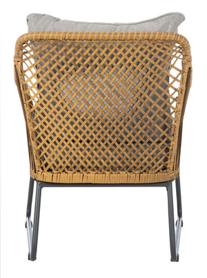 Safavieh Jensen 3Pc Lounge Set in Natural and Grey PAT9008A 889048729803