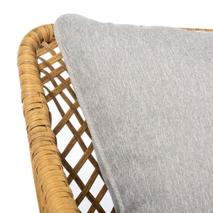 Safavieh Jensen 3Pc Lounge Set in Natural and Grey PAT9008A 889048729803