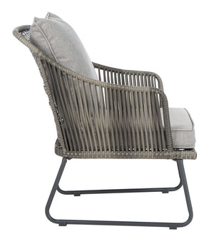 Safavieh Jensen 3Pc Lounge Set in Grey and Grey PAT9008B 889048729810