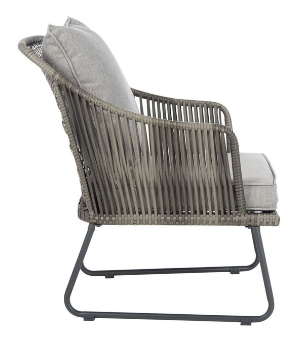 Safavieh Jensen 3Pc Lounge Set in Grey and Grey PAT9008B 889048729810