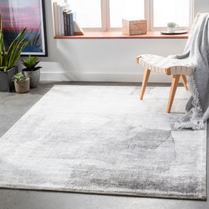 Park Avenue PAV-2303 Modern Viscose Rug PAV2303-81012 Light Gray, Cream, Ivory, Medium Gray, Black, Taupe, White 100% Viscose 8'10" x 12'