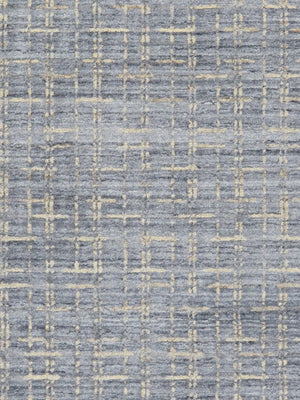 Pasargad Slate Collection Hand-Loomed Silk & Wool Rug PBFE-01 9x12-PASARGAD