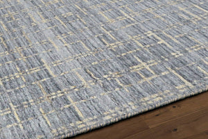 Pasargad Slate Collection Hand-Loomed Silk & Wool Rug PBFE-01 9x12-PASARGAD