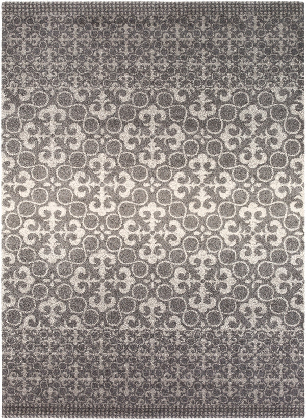 Pembridge PBG-1000 Cottage Polypropylene Rug PBG1000-79108 Charcoal, Light Gray 100% Polypropylene 7'10" x 10'10"