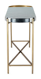 Zuo Modern Saber MDF, Iron Modern Commercial Grade Console Table Multicolor, Brass MDF, Iron