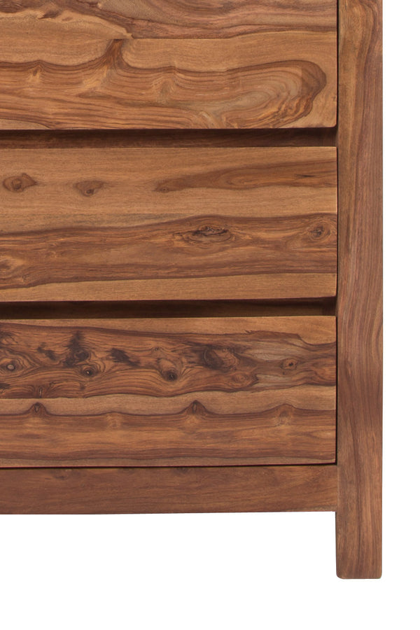 Porter Designs Urban Solid Sheesham Wood Contemporary Chest Natural 04-117-03-1432