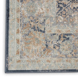Nourison kathy ireland Home Malta MAI09 Vintage Machine Made Power-loomed Indoor only Area Rug Navy 9' x 12' 99446376008