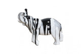 VIG Furniture Modrest White Multi Colored Elephant Sculpture VGTH-PC-0177 VGTH-PC-0177