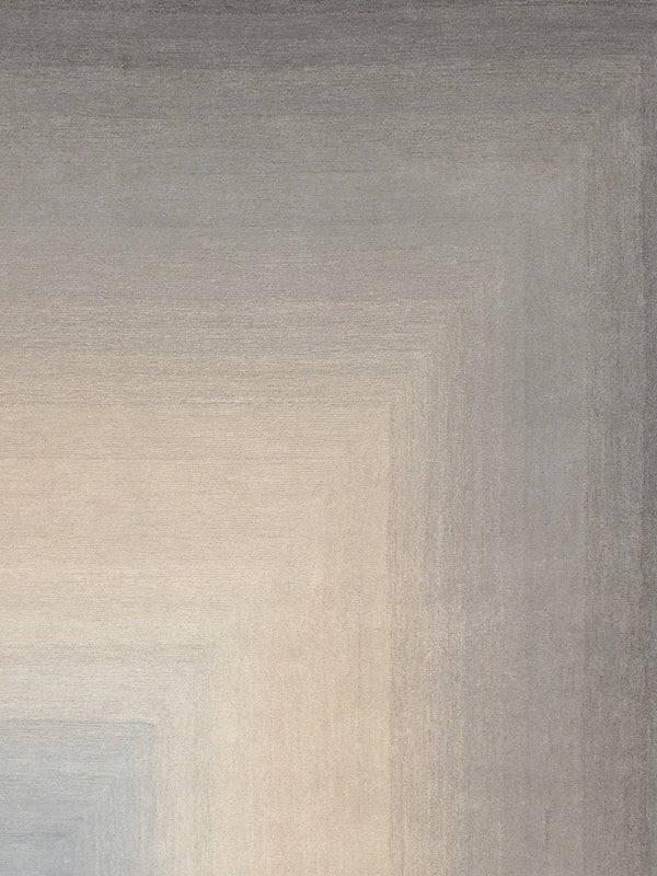 Pasargad Rodeo Collection Hand-Tufted Silver/Ivory Bsilk & Wool Area Rug PCC-02 9X12-PASARGAD