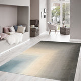 Pasargad Rodeo Collection Hand-Tufted Silver/Ivory Bsilk & Wool Area Rug PCC-02 9X12-PASARGAD