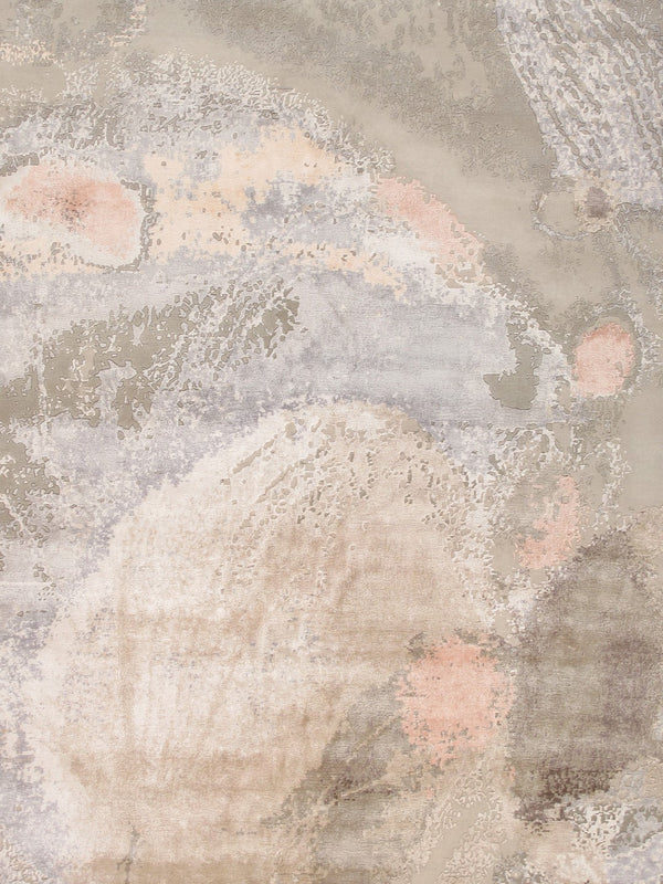 Pasargad Modern Collection Hand-Loomed Silk & Wool Area Rug PCR-1 12X15-PASARGAD