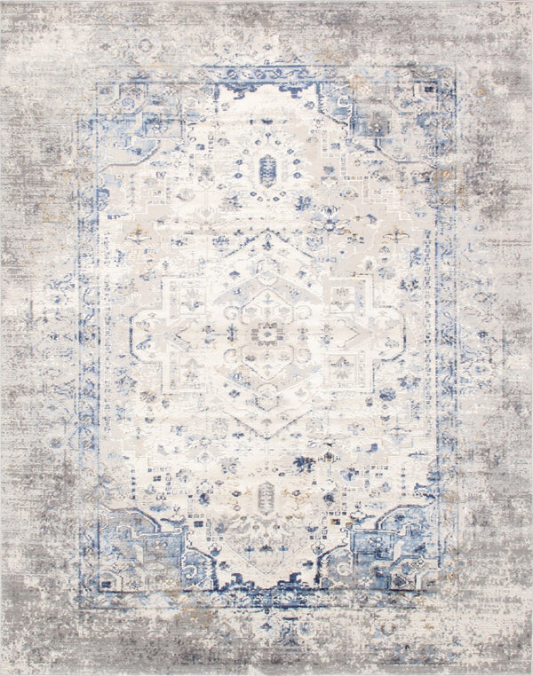 Pasargad Efes Medallion Efes Polypropylene & Polyester Rug PD-169B 4x6-PASARGAD