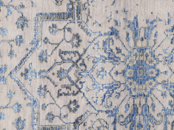 Pasargad Transitiona Allover Transitiona Bamboo Silk & Wool Rug PDC-2318 8x10-PASARGAD