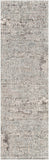 Presidential PDT-2303 Modern Polyester Rug PDT2303-3310 Pale Blue, Medium Gray, Butter, Charcoal, Ivory, Bright Blue, Lime, Peach, Burnt Orange 100% Polyester 3'3" x 10'