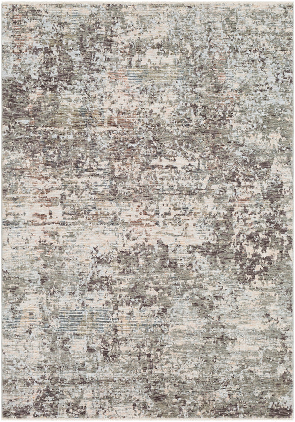 Presidential PDT-2304 Modern Polyester Rug PDT2304-9131 Medium Gray, Charcoal, Ivory, Butter, Pale Blue, Bright Blue, Lime, Peach, Burnt Orange 100% Polyester 8'10" x 12'10"