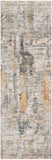 Presidential PDT-2306 Modern Polyester Rug PDT2306-3310 Lime, Peach, Burnt Orange, Pale Blue, Bright Blue, Ivory, Butter, Medium Gray, Charcoal 100% Polyester 3'3" x 10'