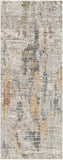 Presidential PDT-2306 Modern Polyester Rug PDT2306-338 Lime, Peach, Burnt Orange, Pale Blue, Bright Blue, Ivory, Butter, Medium Gray, Charcoal 100% Polyester 3'3" x 8'